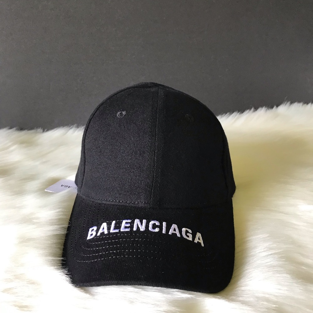 Balenciaga embroidered crown hat